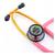 Estetoscópio Inox Duplo Adulto Infantil Profissional Bic Rosa Rainbow - ES1512