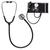 Estetoscópio Littmann Classic lll + Esfigmomanômetro Pamed - Cores Variadas Preto + Esfigmo Preto