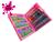 Estojo de Pintura Infantil Grande 150 Peças Desenhos Divertidos Rosa 