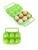 Estojo Maleta Box Porta Ovos com 6 Cavidades para Academia ou Trabalho Facilidade e Praticidade Verde fluorescente