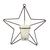 Estrela M 23 cm Porta Vela Branca Arandela Decorativa Parede Branco