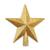 Estrela Ponteira Para Arvore de Natal Glitter 15cm Linda Dourado