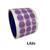 Etiqueta Adesiva Autocolante Colorida 15x15mm ideal para organização de produtos LILÁS