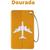 Etiqueta tag de identificação mala de viagem identificador de bagagem Dourado