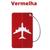 Etiqueta tag de identificação mala de viagem identificador de bagagem Vermelho