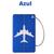 Etiqueta tag de identificação mala de viagem identificador de bagagem Azul