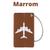 Etiqueta tag de identificação mala de viagem identificador de bagagem Marrom
