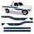 Faixa Ford F-1000 Adesivo Decorativo Lateral Cabine Simples  AZUL