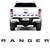 Faixa Traseira Ford Ranger Adesivo Alto-Relevo 2013/2019  PRETO
