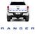 Faixa Traseira Ford Ranger Adesivo Alto-Relevo 2013/2019  AZUL