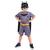 Fantasia Batman Curto Infantil - Liga da Justiça - Original Unica