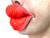 Fantasia Boca Beijo Bocão Lábios Beijo Beiço Tik Tok Vermelho