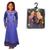 Fantasia Infantil Asha Wish Vestido Princesa Longo Roxo Roxo