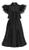 Fantasia Infantil Wandinha Familia Addams Vestido Luxo Festa Preto