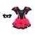 Fantasia Morcega Glamour Halloween Infantil Preto