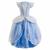 Fantasia Princesa Cinderela Bebê vestido de Luxo Com Tiara Azul