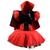 Fantasia Vampirinha Infantil Vestido de Halloween Com Capa Vermelho