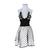 Fantasia Vestido Anos 60 Bolinha Feminino Luxo Infantil Preto, Branco