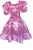 Fantasia/vestido Junino Orquidea Luxo Infantil Rosa