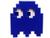 Fantasma Pac Man Presente Criativo Game Anos 80 Azul