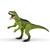 Figura De Ação Dinossauro Grande Vinil Macio Megaraptor 46cm - Adijomar Verde