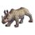 Figura de Animal Bicho Mundi Animais da Selva Rinoceronte