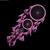 Filtro dos sonhos Cinza de penas aro grande decorativo decoração de casa Amuleto aros 60cm Rosa 