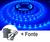 Fita LED Azul 2835 24W 300 Leds 5 Metros 5m 12V IP20 com Fonte Azul