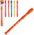 Flauta hero squar colors 30cm na solapa wellkids - Campineira utilidades Vermelho