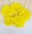 Flor de malha  3,0 cm ( 5 unidades ) Amarelo