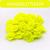 Flor de Tecido em Poliéster 25 peças Para Artesanato 2,5cm Amarelo Neon