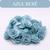 Flor de Tecido em Poliéster 25 peças Para Artesanato 2,5cm Azul Bebê