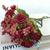 Flores Artificiais De Falsas Seda  (Plástico Artificial) Bola De Casamento  Bouquet FR-812 vermelho 