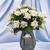 Flores para Buque FR-567 Com 10 - Flor P/ Decoração Casamento, Arranjos, Decorar Festas e casa Branco
