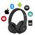 Fone De Ouvido Bluetooth 5.0 Bateria Longa Duração Sem Fio Headphone Extra Bass Dobravel Para Treino, Academia, Trabalho Preto