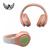 Fone de Ouvido Bluetooth Color Headphone - LED B-19J Rosa