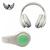 Fone de Ouvido Bluetooth Color Headphone - LED B-19J Branco