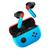 Fone de Ouvido Bluetooth Gamer in-ear sem fio WB Bits Vermelho e Azul