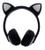 Fone De Ouvido Bluetooth Orelhas De Gato Com Led Headphone Preto