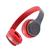 Fone de Ouvido Bluetooth Sem Fio MP3 Rádio FM Infantil Juvenil Adulto Certificado Anatel Android ios Vermelho