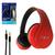 Fone De Ouvido Estéreo para Smartphones/Celulares com fio Cabo P3 On-Ear Inova N818 Vermelho