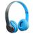 Fone De Ouvido Headphone P47 Wireless Bluetooth Dobrável Azul