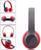 Fone De Ouvido Headphone P47 Wireless Bluetooth Dobrável Vermelho