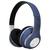 Fone de Ouvido Headset Bluetooth Sem Fio Headphones Azul
