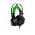 Fone de Ouvido Headset Gamer Swan Controle de Volume Black Green Warrior Preto e Verde