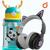 Fone de ouvido infantil bluetooth gatinho + Garrafinha 600ML Verde
