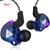 Fone De Ouvido Qkz Ak6 Gamer Dj In Ear C/case Pronta Entrega Azul