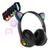 Fone Gattinho Infantil Led Menina Menino C/ Pulseira Digital Preto