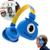 Fone Ouvido Bluetooth Infantil Monster + Relogio Led Digital Azul