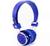 Fone Ouvido Bluetooth Sem Fio Chamada Micro Sd Fm Mp3 B05 Azul